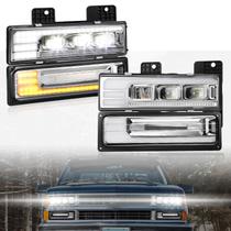 Conjunto de Faróis LED Partsam para Silverado C/K 88-98