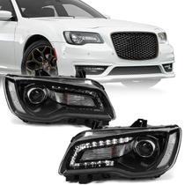 Conjunto de farol VLINCAR Chrysler 300 2015-2018 halógeno