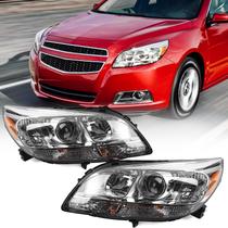 Conjunto de farol VLINCAR para Chevy Malibu 2013-2016 halógeno
