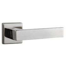 Conjunto de Fechadura 456 em Inox Externa ST1 40 Roseta 323 em Inox Lixado - 18101040-5 - LA FONTE