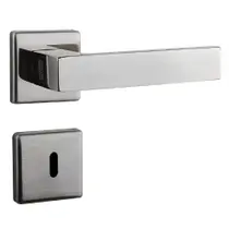 Conjunto de Fechadura 456 em Inox Interna ST1 40 Roseta 323 de Inox Lixado - 18102040-0 - LA Fonte