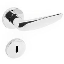 Conjunto de Fechadura 515P em Zamac Interna ST2-55 Roseta 327 de Inox Cromado Acetinado - 28304028-9 - LA Fonte Conjunto de Fechadura 515P em Zamac Interna ST2-55 Roseta 327 de Inox Cromado Acetinado - 28304028-9 - LA Fonte