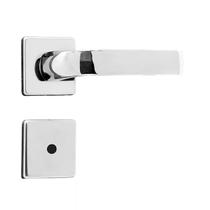 Conjunto De Fechadura Banheiro 1700 Ravena Cromado - 94531 - SILVANA