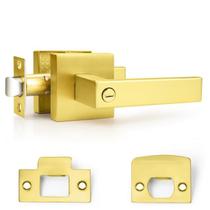 Conjunto de fechaduras com maçaneta Probrico Gold Privacy Heavy Duty, pacote com 1 Conjunto de fechaduras com maçaneta Probrico Gold Privacy Heavy Duty, pacote com 1