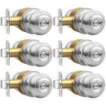 Conjunto de fechaduras interiores de níquel escovado AEEKEL Privacy Door Knob