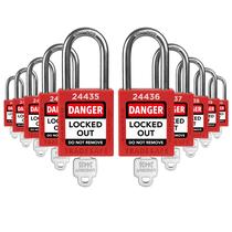 Conjunto de fechaduras Lockout Tagout TRADESAFE 10 Red Loto Locks