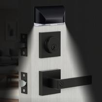 Conjunto de fechaduras para porta frontal HIDALIFE Keyed Alike Matte Black