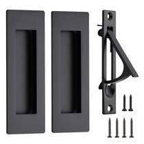 Conjunto de Ferragens para Porta JOY DECOR 12 cm Preto Aço Inoxidável