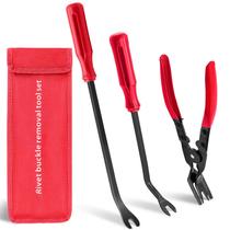 Conjunto de Ferramentas AXELECT para Remoção de Clipes - 3 Peças com Alicate e Bolsa Conjunto de Ferramentas AXELECT para Remoção de Clipes - 3 Peças com Alicate e Bolsa