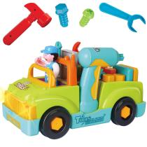 Conjunto de ferramentas Bancada de trabalho de brinquedo com furadeira elétrica para meninos de 2 anos