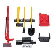 Conjunto de ferramentas de acessórios de decoração de plástico RC, escala 1/10 Conjunto de ferramentas de acessórios de decoração de plástico RC, escala 1/10