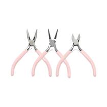 Conjunto De Ferramentas De Alicates Metálicos Portáteis Em 3 Cores Para Confecção De Joias, Costura Conjunto De Ferramentas De Alicates Metálicos Portáteis Em 3 Cores Para Confecção De Joias, Costura