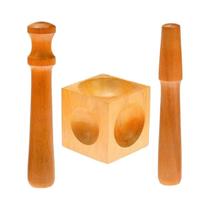 Conjunto De Ferramentas De Bancada Quadrada Para Joalheria Para Modelagem, Punção E Dapping De