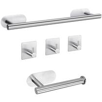 Conjunto de ferramentas de banheiro JiGu Self-Adhesive Towel Bar + Hooks Conjunto de ferramentas de banheiro JiGu Self-Adhesive Towel Bar + Hooks