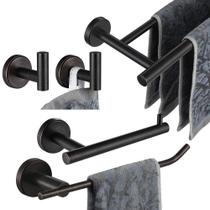 Conjunto de ferramentas de banheiro JQK Oil Rubbed Bronze de 5 peças BAS105-ORB Conjunto de ferramentas de banheiro JQK Oil Rubbed Bronze de 5 peças BAS105-ORB