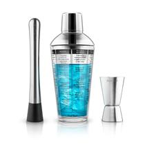 Conjunto de ferramentas de bar Final Touch Cocktail Shaker 450 ml 19,7 cm