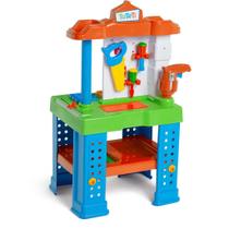 Conjunto De Ferramentas De Brinquedo Infantil Bancada De Trabalho Para Crianças +3 Anos
