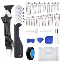 Conjunto de ferramentas de calafetagem RENZHICHU 32PCS com almofadas de silicone