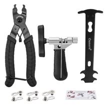 Conjunto de ferramentas de corrente de bicicleta Oumers com alicate, divisor e indicador de desgaste Conjunto de ferramentas de corrente de bicicleta Oumers com alicate, divisor e indicador de desgaste