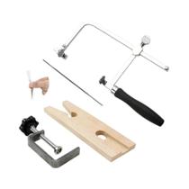 Conjunto De Ferramentas De Corte De Precisão Com Suporte Ajustável Para Joias, Clipe Em V E Cabo