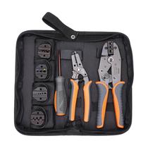 Conjunto de ferramentas de crimpagem de arame iCrimp Ratchet com 5 mandíbulas e decapador