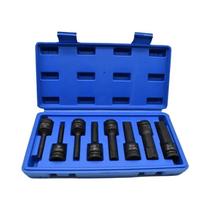 Conjunto De Ferramentas De Impacto Com Soquete Hexagonal De 1/2 Polegada, 8 a 10 Peças, Kit De