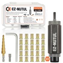 Conjunto de ferramentas de instalação de porcas de rebite EZ-NUTUL com 25 porcas de rebite Conjunto de ferramentas de instalação de porcas de rebite EZ-NUTUL com 25 porcas de rebite