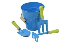 Conjunto de ferramentas de jardim G & F Products JustForKids Blue Conjunto de ferramentas de jardim G & F Products JustForKids Blue