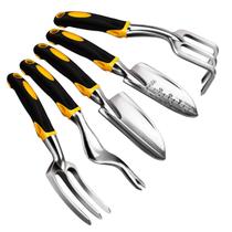 Conjunto de ferramentas de jardinagem Anpress de 5 peças com cabeças de alumínio fundido