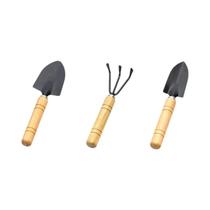 Conjunto De Ferramentas De Jardinagem Em Ferro 3 PCS Pá E Rake Ferramentas Manuais Para Plantio De