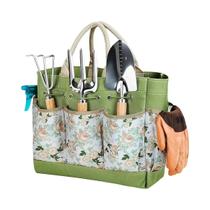 Conjunto De Ferramentas De Jardinagem Pesadas Com 9 Peças E Bolsa Organizadora Durável E Estilosa Conjunto De Ferramentas De Jardinagem Pesadas Com 9 Peças E Bolsa Organizadora Durável E Estilosa