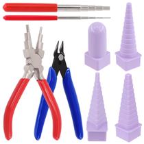 Conjunto de ferramentas de laço de arame Pliers Swpeet de 8 peças para joias Conjunto de ferramentas de laço de arame Pliers Swpeet de 8 peças para joias