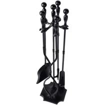 Conjunto de ferramentas de lareira AMAGABELI GARDEN & HOME Wrought Iron