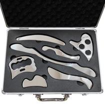 Conjunto de Ferramentas de Massagem AnTiexi Gua Sha em Aço Inoxidável 7 peças Conjunto de Ferramentas de Massagem AnTiexi Gua Sha em Aço Inoxidável 7 peças