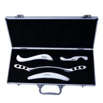 Conjunto de ferramentas de massagem de raspagem Gua Sha STICKON em aço inoxidável