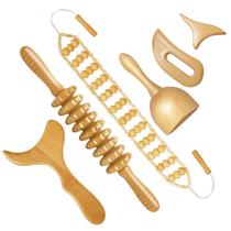 Conjunto de ferramentas de massagem para terapia de madeira AINCLY para modelagem corporal