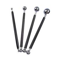 Conjunto De Ferramentas De Modelagem De Escultura Em Argila De Metal Com Duas Pontas 4 Peças Para