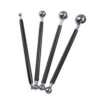 Conjunto De Ferramentas De Modelagem De Escultura Em Argila De Metal Com Duas Pontas 4 Peças Para