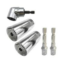 Conjunto De Ferramentas De Parafuso Com Chave Mágica Multifuncional De 7 a 19mm E Haste De Extensão