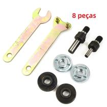 Conjunto De Ferramentas De Polimento 6mm 10mm Chave De Boca Adaptador Disco Mandril Para