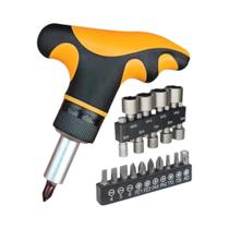 Conjunto De Ferramentas De Reparo DIY Com Chave De Fenda Catraca Em T De 72 Dentes, Pontas Cruzadas,