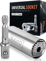 Conjunto de ferramentas de soquete RAK Universal Adjustable Grip com adaptador de perfuração