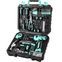 Conjunto de ferramentas DEKOPRO Drill 8V Cordless Drill 126 peças turquesa