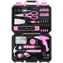 Conjunto de ferramentas DEKOPRO Pink 98 peças com chave de fenda sem fio 3,6 V Conjunto de ferramentas DEKOPRO Pink 98 peças com chave de fenda sem fio 3,6 V