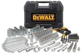 Conjunto de Ferramentas DEWALT Mechanics - 205 Peças (1/4", 3/8" e 1/2")