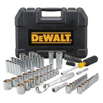 Conjunto de Ferramentas DEWALT Mechanics - 84 Peças com Catracas de 72 Dentes
