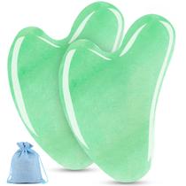 Conjunto de ferramentas faciais Gua Sha Esur Jade, pacote com 2 para massageador facial