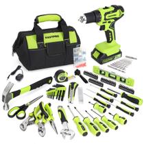 Conjunto de ferramentas: furadeira de íon de lítio sem fio FASTPRO 20V, 232 unidades