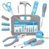 Conjunto de ferramentas Hi-Spec 42 peças Blue Household DIY com estojo de armazenamento