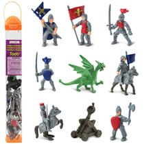 Conjunto de ferramentas Knights & Dragons Toob da Toy Safari Ltd., com 10 bonecos ou mais de 3 anos
